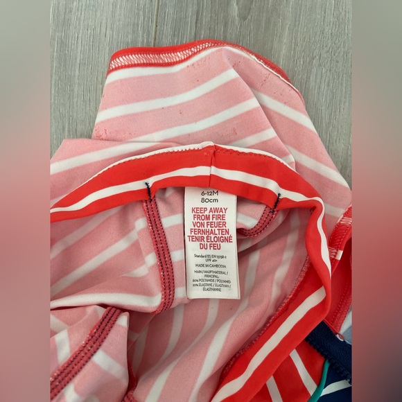 Baby Boden Swimsuit Rashguard & Sun Hat Infant - Size 6-12 months - Picture 4 of 4